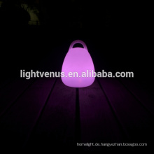 2015 heißen Verkäufer PE Material Farbe ändern dekorative Griff Laterne Lampe